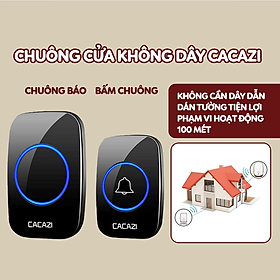 Mua Chuông cửa không dây thông minh CACAZI A10  chống nước khoảng cách sử dụng trong 300M