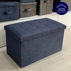 Ghế ngồi sofa kiêm hộp đựng đồ Hàng Việt Nam chất liệu gỗ MDF chắc chắn sang trọng XL 70x39xcao39