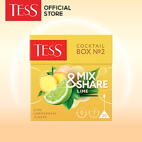 Trà ô long Tess Mix and Share vị chanh 20 gói/hộp