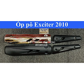 Ốp pô dành cho Exciter 2010 Inox, Inox sơn Đen