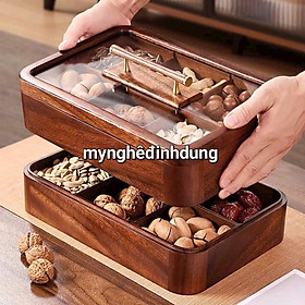 Mua Hộp đựng bánh kẹo   hạt rưa đa năng... bằng gỗ hương kt 33 5×22 5×5cm