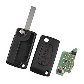 2xCar Remote Key Fob 433MHz ID46 Chip PCF7941 HU83  for Citroen C3 C2