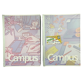 Vở Campus STUDY WITH ME 2 120 trang dòng kẻ ngang