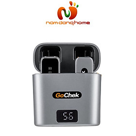 Hình ảnh Micro thu âm không dây GoChek C01 Ultra - Micro ghi âm có dock sạc, màn hình LCD hiển thị pin kết nối cổng Type C chuyên dùng cho thiết bị sử dụng hệ điều hành Adnroid - Hàng nhập khẩu