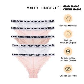 Bộ 5 Quần Lót Nữ High-Cut Phối Ren Miley Lingerie - Giao màu ngẫu nhiên - M