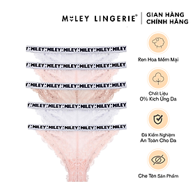 Bộ 5 Quần Lót Nữ High-Cut Phối Ren Miley Lingerie - Giao màu ngẫu nhiên