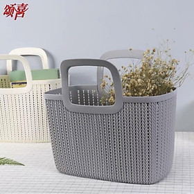 Mua Giỏ nhựa dẻo đi chợ chất lượng cao (giao màu ngẫu nhiên)