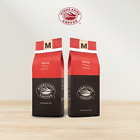 Hình ảnh Combo 2 gói Cà Phê Rang Xay Moka Highlands Coffee (200g)