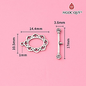 Charm bạc khóa nhiều họa tiết - Ngọc Quý Gemstones