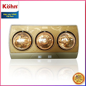 Hình ảnh Đèn Sưởi Nhà Tắm 3 Bóng Kohn KP03G 825W - Hàng Chính Hãng