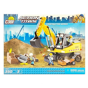 Đồ chơi lắp ráp Xe cần cẩu công nghiệp Cobi 1666