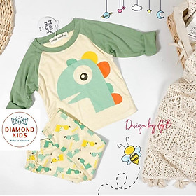 Bộ Quần Áo Dài Tay MINKY MOM Thun Lạnh cho Trẻ Em Bé Trai Bé Gái In Hình Dễ Thương vải mềm mịn thoáng mát TD.10