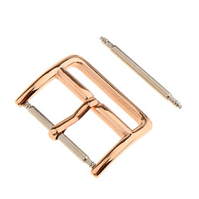 18mm 20mm 22mm Stainless Steel Polishing Buckle Pin Part For Watch Strap Band Rose Gold