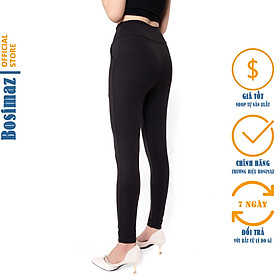 Quần Legging Nữ Bosimaz MS111 dài túi trước cao cấp, thun co giãn 4 chiều, vải đẹp dày, thoáng mát không xù lông.