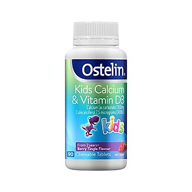 Canxi & vitamin D Ostelin Kids Úc cho bé từ 2 tuổi 90 viên