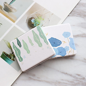GƯƠNG SOI HAI MẶT MINI TIỆN LỢi CẦM TAY DỄ DÀNG HỌA TIẾT  ĐẸP MẮT CÓ HAI KIỂU VUÔNG TRÒN MỚI LẠ (Màu Sắc Ngẫu Nhiên)