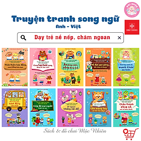 Hình ảnh Sách - Combo (10T): Truyện tranh song ngữ Việt-Anh cho bé - Dạy trẻ nề nếp, chăm ngoan dành cho bé 3-9 tuổi