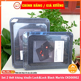 Mua Combo thớt kháng khuẩn Lock&Lock Black Marble CKD009S2 màu đen