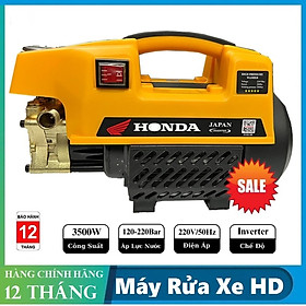 Máy rửa xe áp lực cao áp HondaSB 3500W tặng kèm bình tạo bọt tuyết và khớp nối dài - Máy xịt rửa cao cấp Mẫu mới 2024 nverter