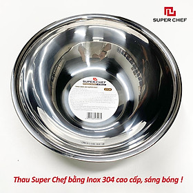 Mua Thau Inox 304 Dày  Vành Rộng Cứng Cáp  Siêu Bền Bỉ  An Toàn Khi Tiếp Xúc Thực Phẩm  Không Ăn Mòn  Không Oxy  Không Hoen Gỉ  Sáng Bóng Sang Trọng  Tiện Lợi ( Size từ 21cm đến 30cm)