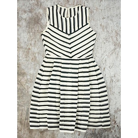 Đầm Taylor Loft Black and white Striped Dress - SIZE 4