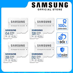 Thẻ nhớ samsung evo plus microsdxc 32gb | 64gb | 128gb | 256gb | 512gb - hàng chính hãng