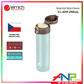 Mua Bình Giữ Nhiệt Inox 304  Tráng bạc Elmich EL-8295 (Dung tích 500ml  Giữ Nóng 8h - Giữ Lạnh 12h) - Hàng Chính Hãng