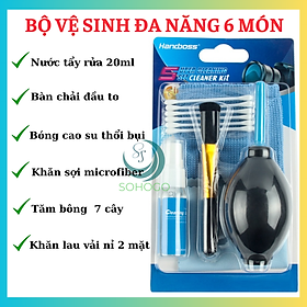 Mua Bộ vệ sinh máy tính  laptop  cao cấp đa năng 6 món- Dụng cụ vệ sinh 6 in 1 dành cho Macbook  máy ảnh ống kính/lens  màn hình  bàn phím  điện thoại...Hàng nhập khẩu