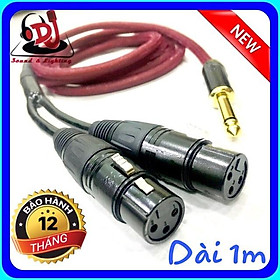 Mua dây Jack 6 ly  ra 2 đầu Jack XLR cái rắc chia XLR Jack 6ly ra 2