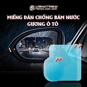 Bộ miếng dán chống bám nước trên gương và kính ô tô