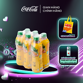 Lốc 6 Chai Trà Chanh Dây Và Hạt Chia Fuzetea+ 450ml/Chai Sale 25.4 Coca-Cola Official Store