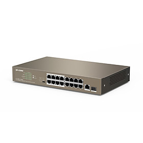 Switch 16 cổng PoE 10/100 +1 cổng SFP+ 1 cổng Uplink Gigabit - IP-COM F1118P- Hàng chính hãng