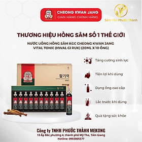 Nước uống bổ dưỡng hồng sâm KGC Cheong Kwan Jang Vital Tonic– Hwal Gi Ruk 10 ống 
