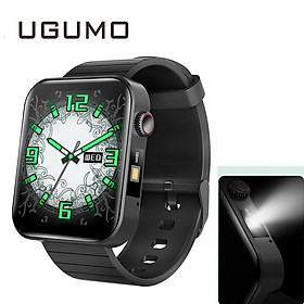 Ugumo T68 Plus Watch thông minh nam giới Đàn ông Nhiệt độ cơ thể đo nhịp tim huyết áp Oxygen theo dõi dây đeo cổ tay thông minh