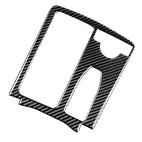 1Pc Gear  Panel Protective Trim Carbon Fiber Sticker For  W204 - Black