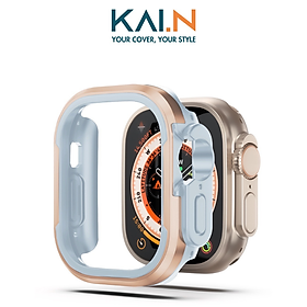 Ốp Case Bảo Vệ Viền Hợp Kim Dành Cho Apple Watch Ultra / Apple Watch Series, Kai.N Guard Case, Kết Hợp Lớp Đệm TPU - Hàng Chính Hãng
