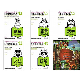 Nơi bán Combo Somatome luyện thi năng lực nhật ngữ N3 tặng cuốn truyện song ngữ anh việt Robinson crusoe trên đảo hoang - Giá Từ -1đ