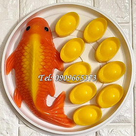 Mua Bộ 2 khuôn làm bánh  rau câu  giò chả  ép xôi cá chép  thỏi vàng – Mã số 1085