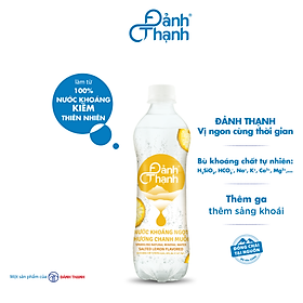 Thùng 24 chai Nước Khoáng Thiên Nhiên Có Ga Đảnh Thạnh Khoáng Chanh Muối 430ml