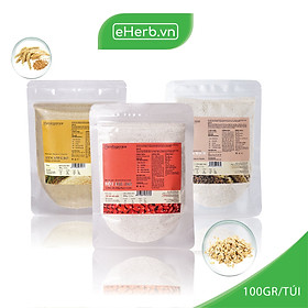 Combo 3 Gói Bột Đậu Đỏ, Cám Gạo Và Yến Mạch Thiên Nhiên Milaganics (100g/gói)
