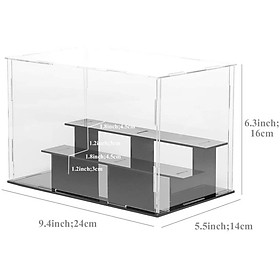 Mua Hộp mica trưng bày đế 3 tầng lắp ghép 24x14x16cm