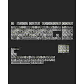 AKKO Keycap set (PC / ASA-Clear profile / 155 nút), Hàng chính hãng