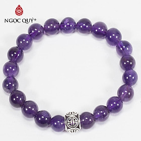 Vòng Tay Đá Thiên Nhiên Phối Charm Bạc Size Hạt 8mm - Ngọc Quý Gemstones