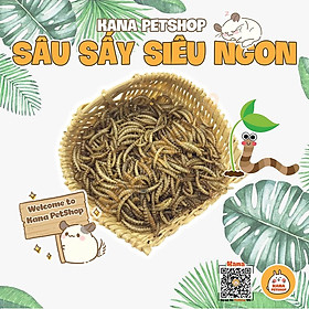 Sâu Sấy Khô Hamster Thức Ăn Dặm Sâu Rang Bơ Dinh Dưỡng Bổ Sung Canxi cho