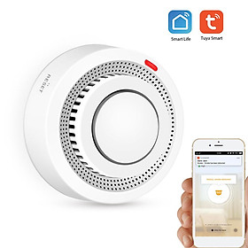 Wifi Smoke Detector Smart Fire Alarm Sensor Wireless Security System Smart Life Tuya APP Control Smart Home For Home Kitchen/Store/Hotel/Factory