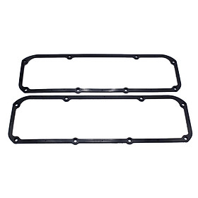 2 Pieces Reusable Valve Cover Gaskets Rubber W/ Steel Shim Core Kmg02-1 for Ford 351C 400M Replacement Spare Parts Accessories