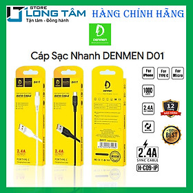 Mua Cáp Sạc Denmen D01 - Hàng chính hãng