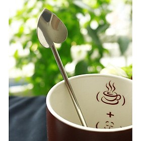 Hình ảnh Good Stainless Steel Heart Shaped Spoon Coffee Spoon Stirring Spoon for Cup