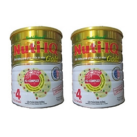 Bộ 2 Lon Sữa Bột Nutifood Nuti IQ Gold Step 4 (Từ 2 - 6 tuổi) - 1.5kg