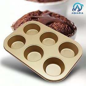 Mua Khuôn Làm Bánh Nướng Bánh Cupcake  Muffin  Rau Câu 6 Ô Chất Liệu Thép Không Gỉ